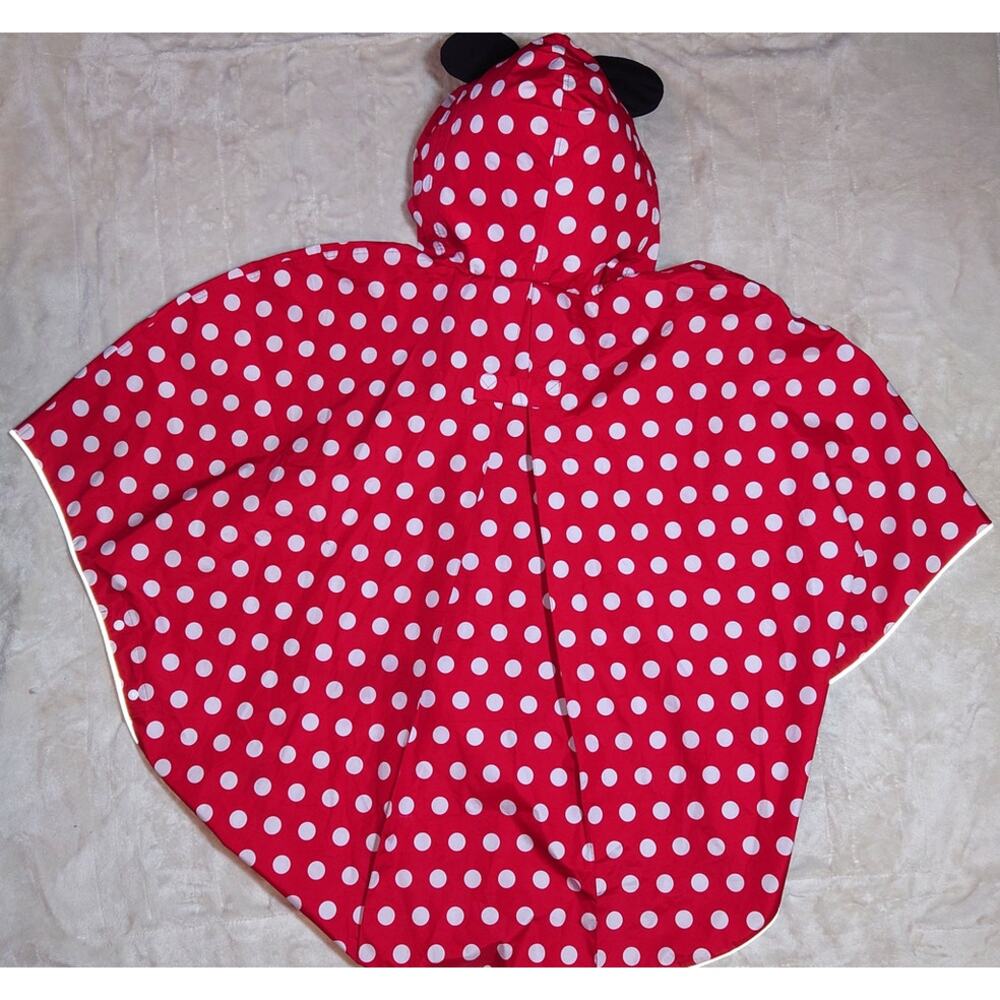 Disney Minnie Mouse Polka Dot Rain Poncho Pullover XL/XXL